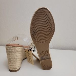 Madden NYC | Shoes | Women Madden Nyc Lucite Espadrille Wedge Size 7 |  Poshmark